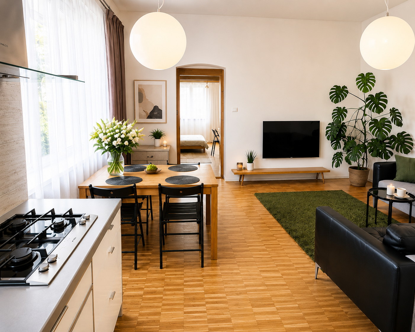 Like at Home — obývací pokoj s kuchyní